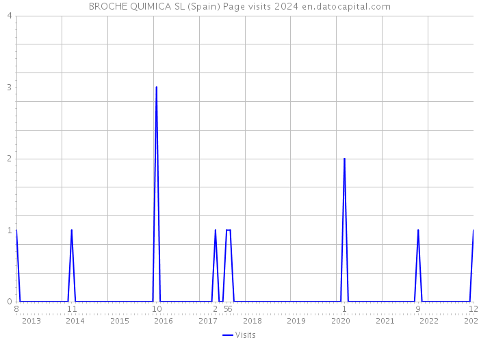 BROCHE QUIMICA SL (Spain) Page visits 2024 