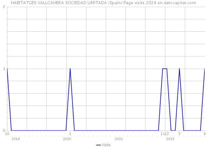 HABITATGES VALLCANERA SOCIEDAD LIMITADA (Spain) Page visits 2024 