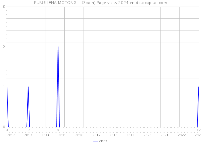 PURULLENA MOTOR S.L. (Spain) Page visits 2024 
