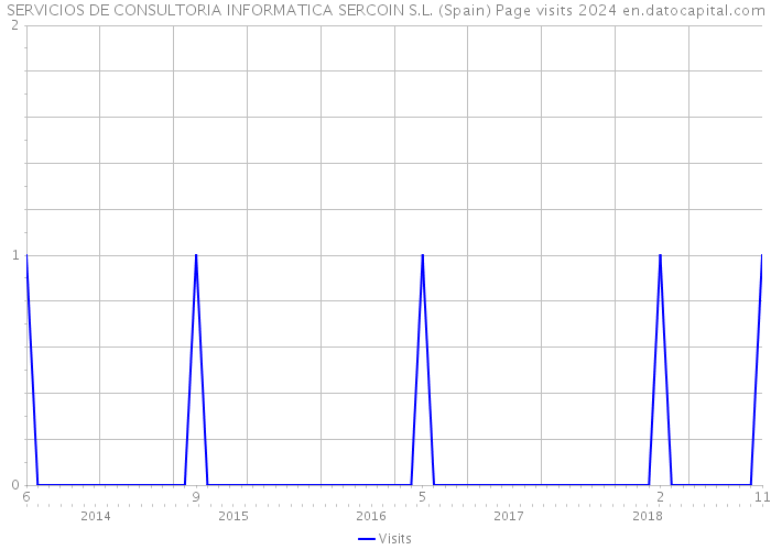 SERVICIOS DE CONSULTORIA INFORMATICA SERCOIN S.L. (Spain) Page visits 2024 