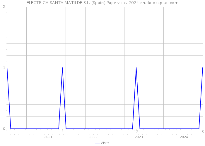 ELECTRICA SANTA MATILDE S.L. (Spain) Page visits 2024 