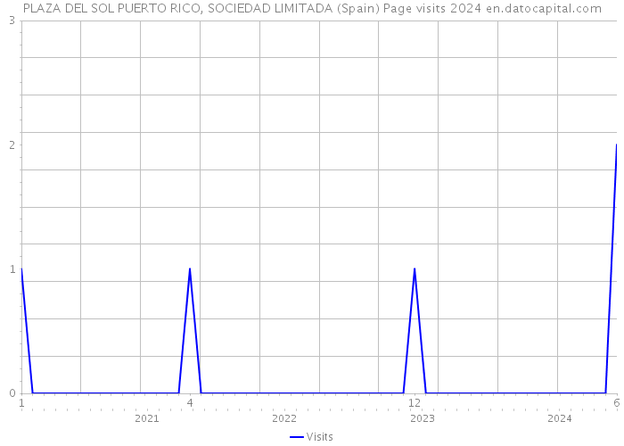 PLAZA DEL SOL PUERTO RICO, SOCIEDAD LIMITADA (Spain) Page visits 2024 