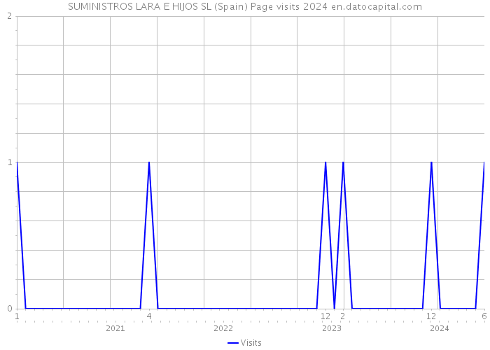 SUMINISTROS LARA E HIJOS SL (Spain) Page visits 2024 