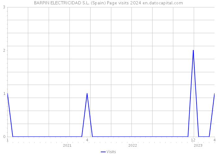 BARPIN ELECTRICIDAD S.L. (Spain) Page visits 2024 