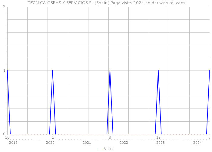 TECNICA OBRAS Y SERVICIOS SL (Spain) Page visits 2024 