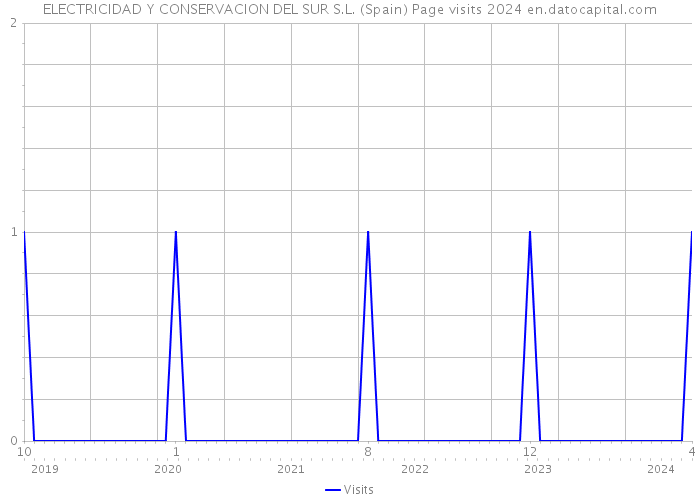 ELECTRICIDAD Y CONSERVACION DEL SUR S.L. (Spain) Page visits 2024 