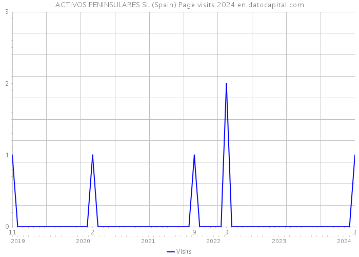 ACTIVOS PENINSULARES SL (Spain) Page visits 2024 