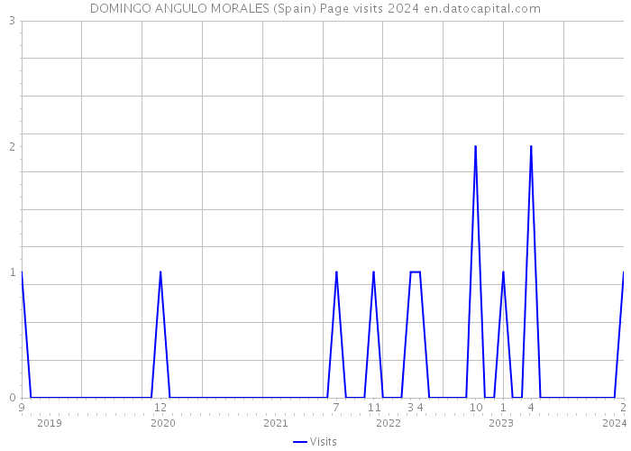 DOMINGO ANGULO MORALES (Spain) Page visits 2024 