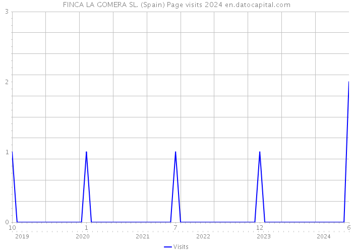 FINCA LA GOMERA SL. (Spain) Page visits 2024 