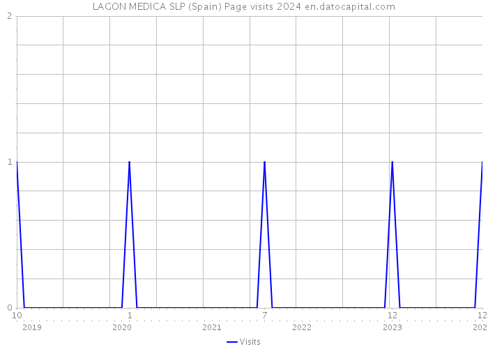 LAGON MEDICA SLP (Spain) Page visits 2024 