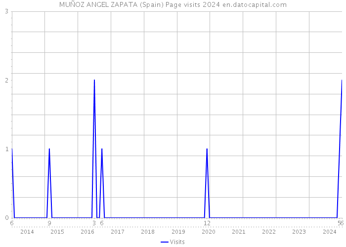 MUÑOZ ANGEL ZAPATA (Spain) Page visits 2024 