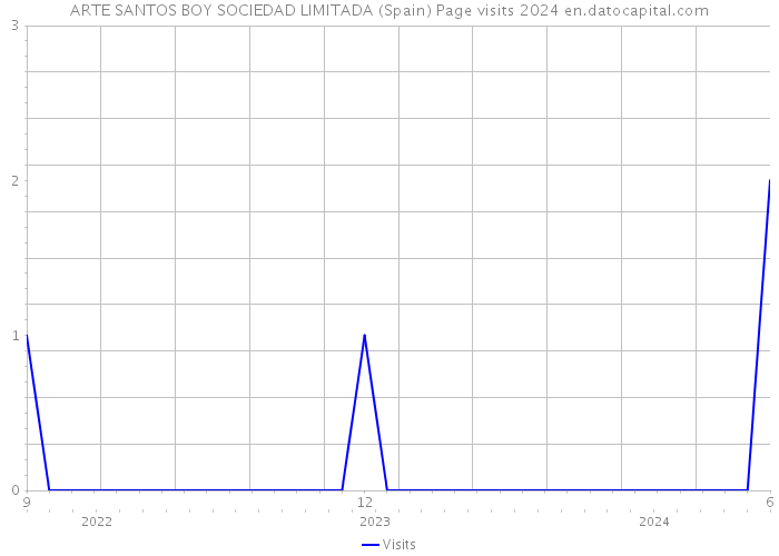 ARTE SANTOS BOY SOCIEDAD LIMITADA (Spain) Page visits 2024 