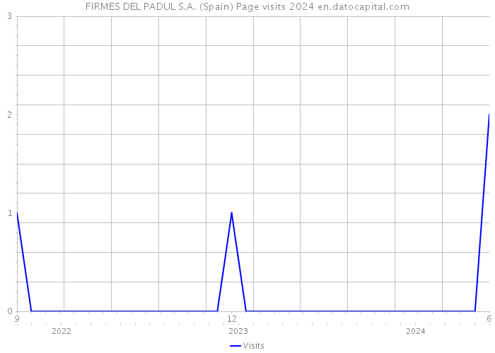 FIRMES DEL PADUL S.A. (Spain) Page visits 2024 