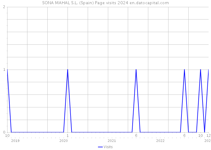SONA MAHAL S.L. (Spain) Page visits 2024 