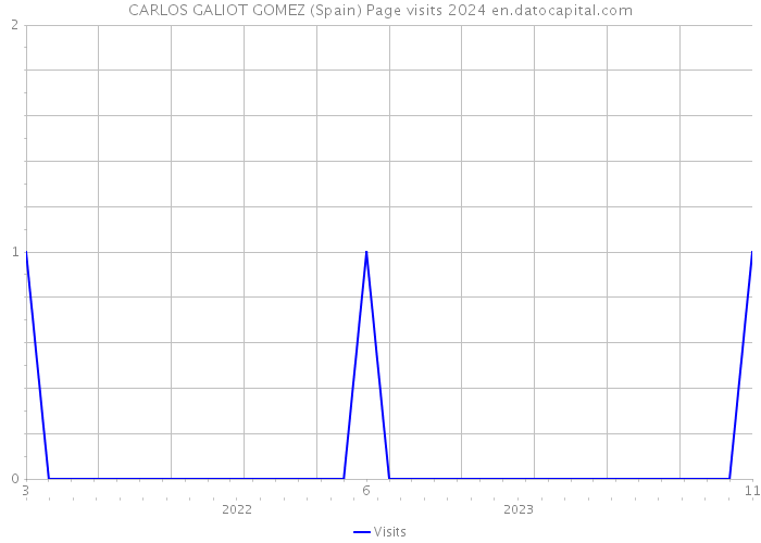 CARLOS GALIOT GOMEZ (Spain) Page visits 2024 