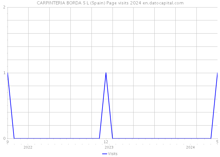 CARPINTERIA BORDA S L (Spain) Page visits 2024 