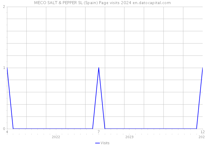 MECO SALT & PEPPER SL (Spain) Page visits 2024 