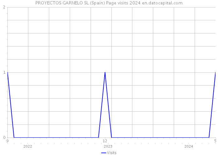 PROYECTOS GARNELO SL (Spain) Page visits 2024 