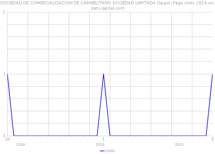 SOCIEDAD DE COMERCIALIZACION DE CARMELITANO SOCIEDAD LIMITADA (Spain) Page visits 2024 