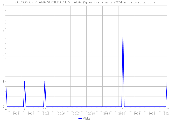 SAECON CRIPTANA SOCIEDAD LIMITADA. (Spain) Page visits 2024 