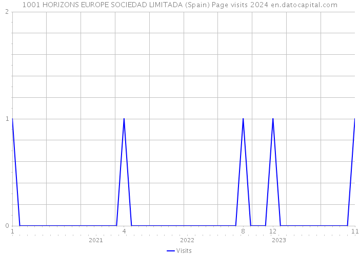 1001 HORIZONS EUROPE SOCIEDAD LIMITADA (Spain) Page visits 2024 