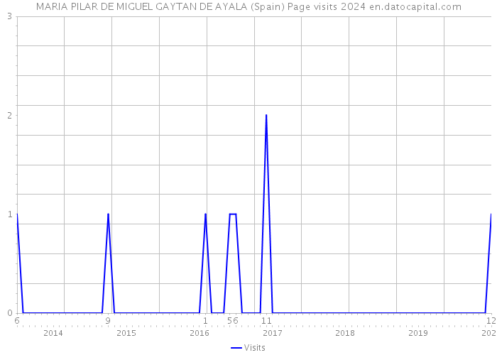 MARIA PILAR DE MIGUEL GAYTAN DE AYALA (Spain) Page visits 2024 