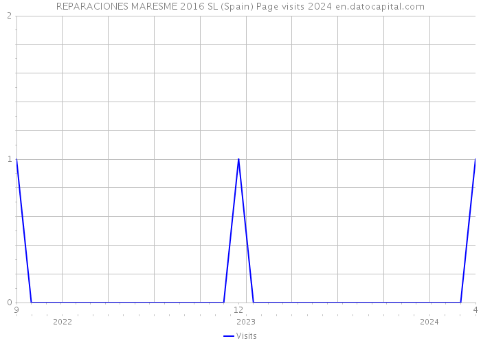 REPARACIONES MARESME 2016 SL (Spain) Page visits 2024 