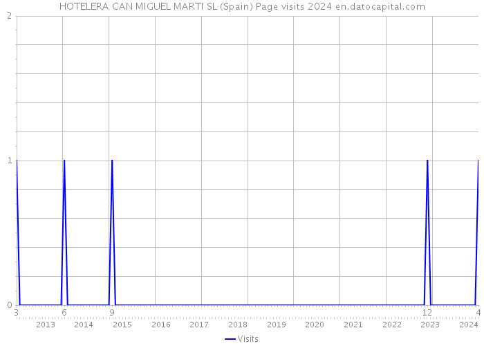 HOTELERA CAN MIGUEL MARTI SL (Spain) Page visits 2024 