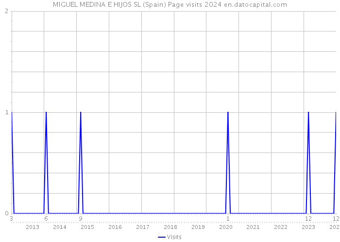MIGUEL MEDINA E HIJOS SL (Spain) Page visits 2024 
