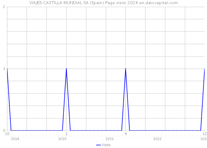 VIAJES CASTILLA MUNDIAL SA (Spain) Page visits 2024 