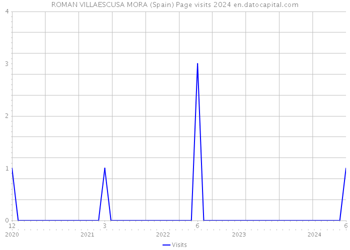 ROMAN VILLAESCUSA MORA (Spain) Page visits 2024 