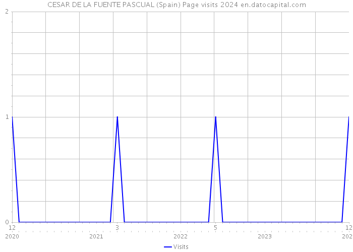 CESAR DE LA FUENTE PASCUAL (Spain) Page visits 2024 