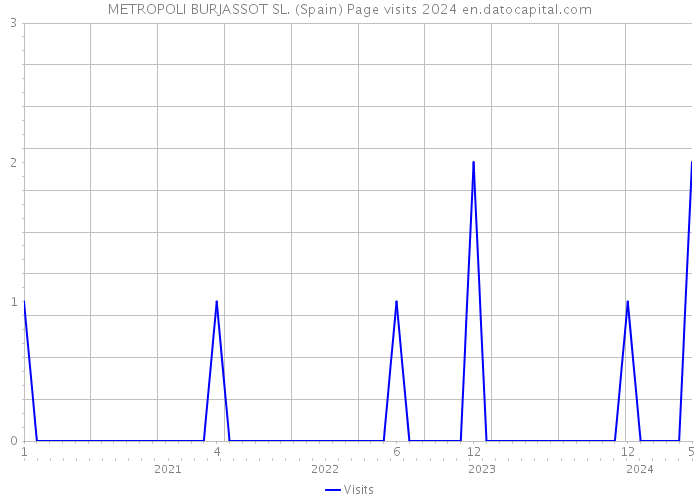 METROPOLI BURJASSOT SL. (Spain) Page visits 2024 