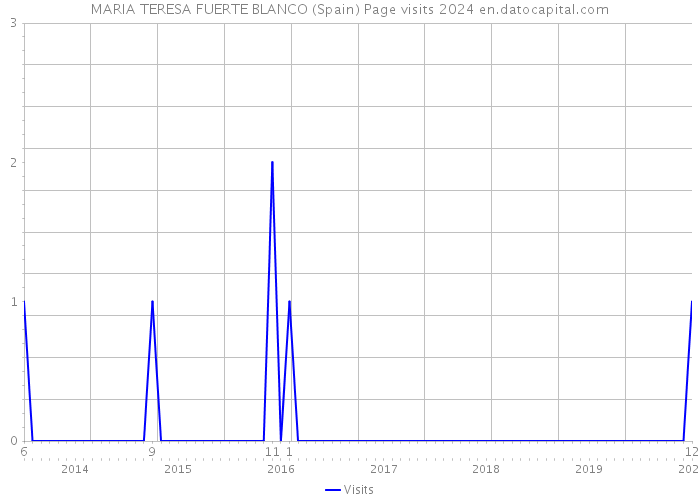 MARIA TERESA FUERTE BLANCO (Spain) Page visits 2024 