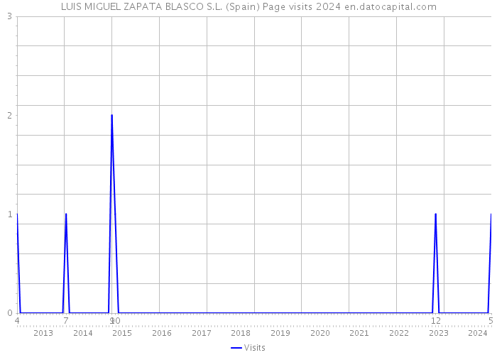LUIS MIGUEL ZAPATA BLASCO S.L. (Spain) Page visits 2024 