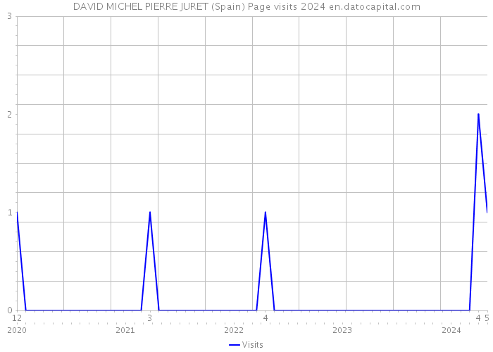 DAVID MICHEL PIERRE JURET (Spain) Page visits 2024 