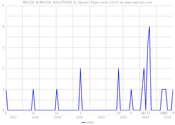 BROOK & BROOK SOLUTIONS SL (Spain) Page visits 2024 