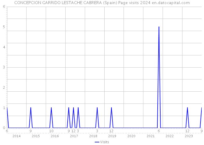 CONCEPCION GARRIDO LESTACHE CABRERA (Spain) Page visits 2024 
