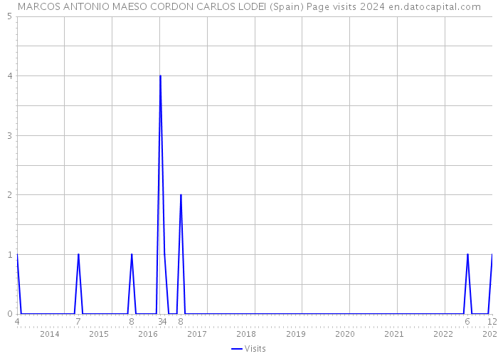 MARCOS ANTONIO MAESO CORDON CARLOS LODEI (Spain) Page visits 2024 