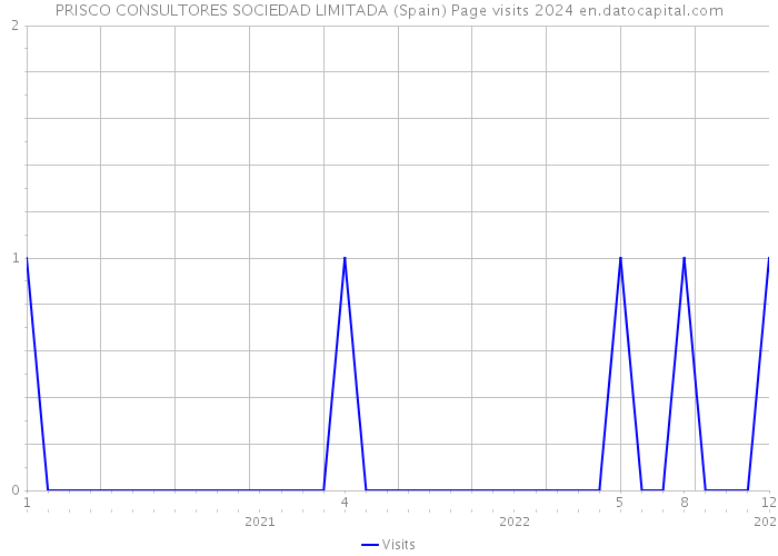 PRISCO CONSULTORES SOCIEDAD LIMITADA (Spain) Page visits 2024 
