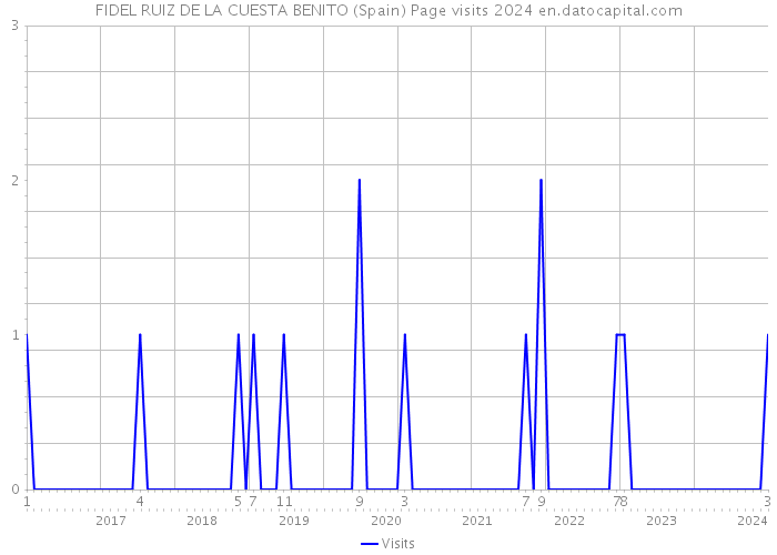 FIDEL RUIZ DE LA CUESTA BENITO (Spain) Page visits 2024 