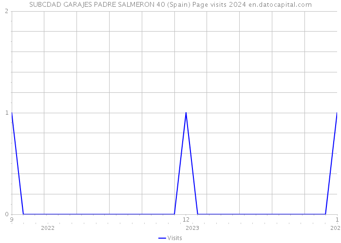 SUBCDAD GARAJES PADRE SALMERON 40 (Spain) Page visits 2024 