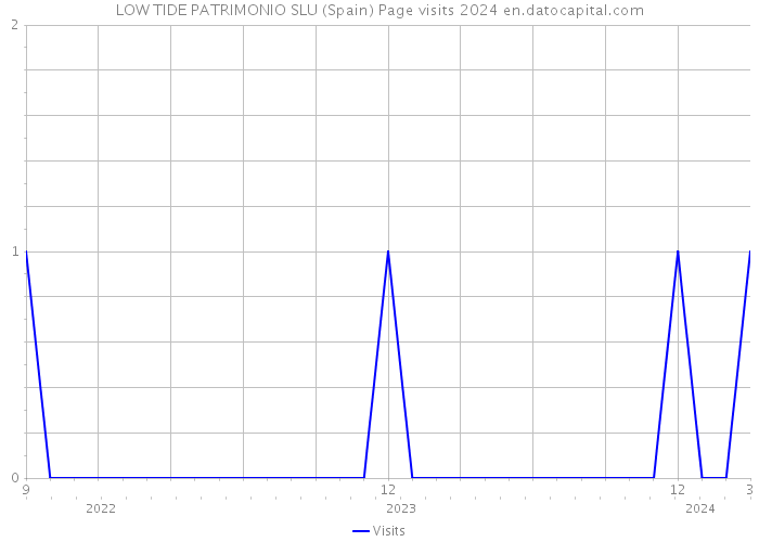 LOW TIDE PATRIMONIO SLU (Spain) Page visits 2024 