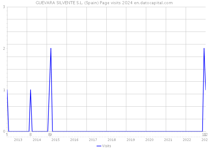 GUEVARA SILVENTE S.L. (Spain) Page visits 2024 