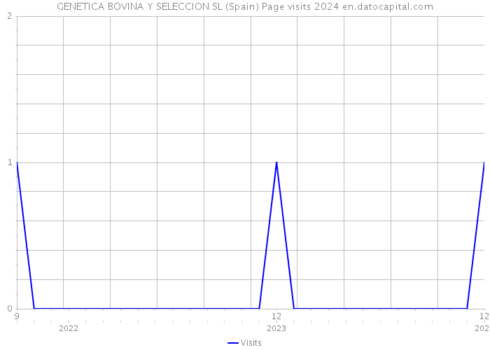 GENETICA BOVINA Y SELECCION SL (Spain) Page visits 2024 