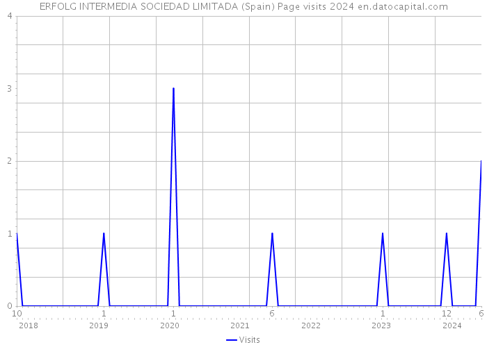 ERFOLG INTERMEDIA SOCIEDAD LIMITADA (Spain) Page visits 2024 