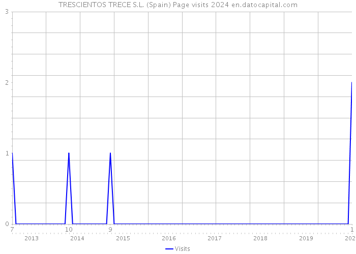 TRESCIENTOS TRECE S.L. (Spain) Page visits 2024 