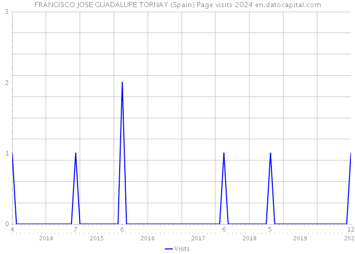 FRANCISCO JOSE GUADALUPE TORNAY (Spain) Page visits 2024 