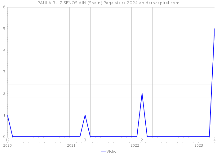 PAULA RUIZ SENOSIAIN (Spain) Page visits 2024 