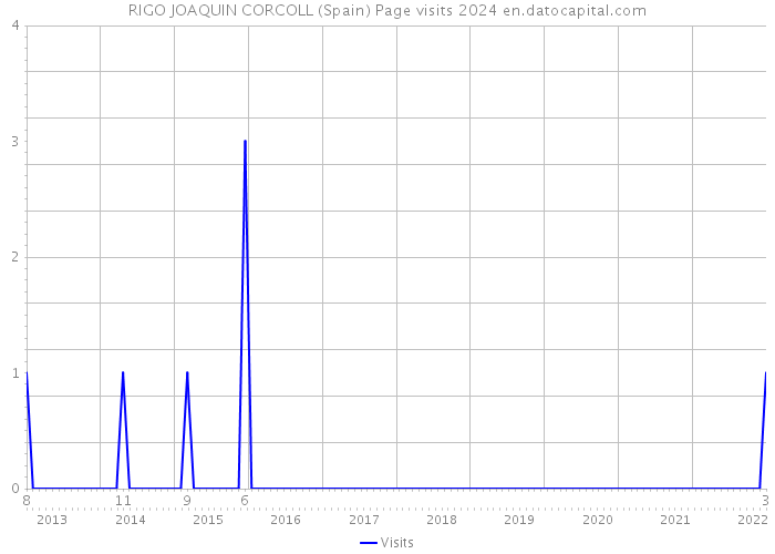 RIGO JOAQUIN CORCOLL (Spain) Page visits 2024 